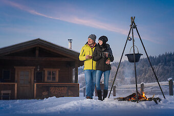 Lagerfeuer am Reiterhof im Bayerischen Wald